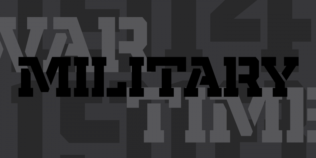 Ejemplo de fuente Militia Serif